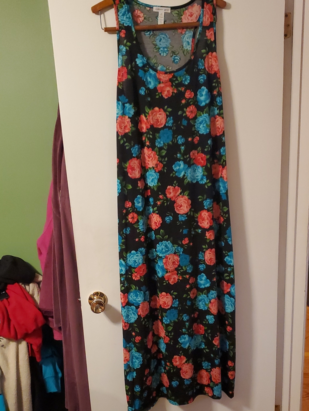 Ambiance Apparel size 1X Floral Sleeveless maxi dress